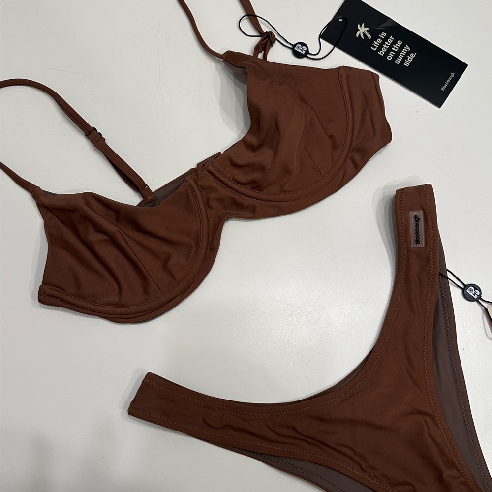 Blackbough Brown Underwire Bikini Set - Picture 2 of 8